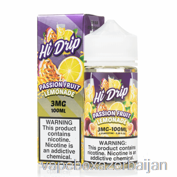 Vape Box Azerbaijan Passion Fruit Lemonade - Hi-Drip E-Liquid - 100mL 0mg